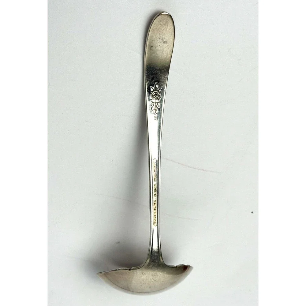 Oneida Community Fantasy Cream Ladle Tudor Plate Silverplate 1941 Art Nouveau 5